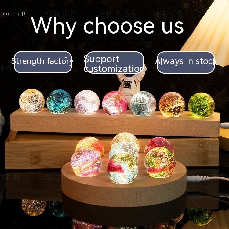 Creative Colored Glaze Luminous Crystal Ball 828cd89a bd3a 49a6 9fa8 f1799a72d8c5
