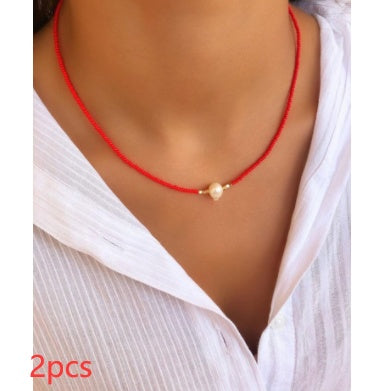 Trendy Design Colorful Necklace Rice 828e4be4 8f56 4a21 9510 7bc44395283e