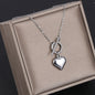 Stainless Steel OT Buckle Heart Necklace Ornament 829ee6e6 3baf 4dd1 a5b3 1c59d736d71c