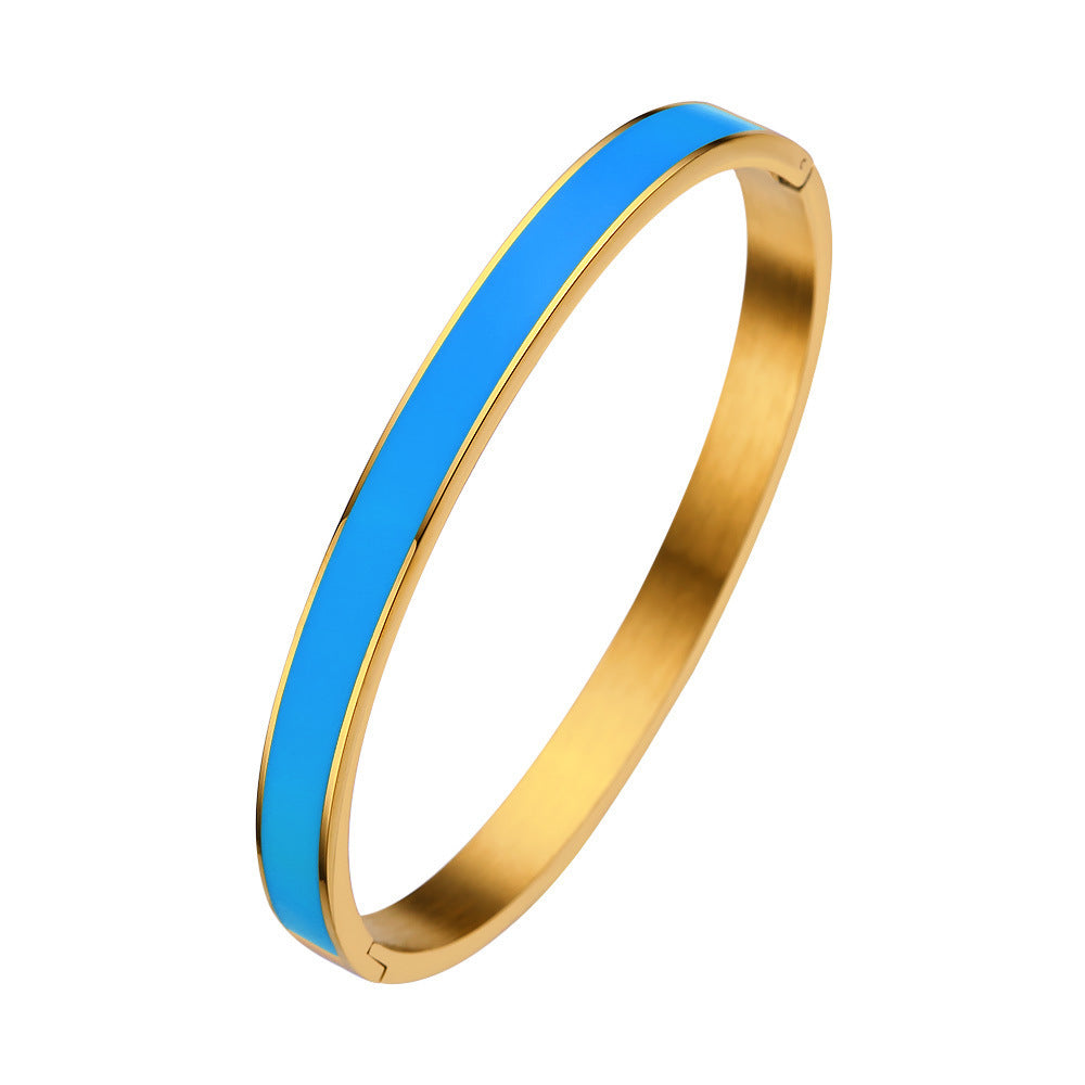 Stainless Steel Color Epoxy Women's Bracelet Gold Buckle 82a00854 3d18 4166 8eb5 7983dee0ee6e