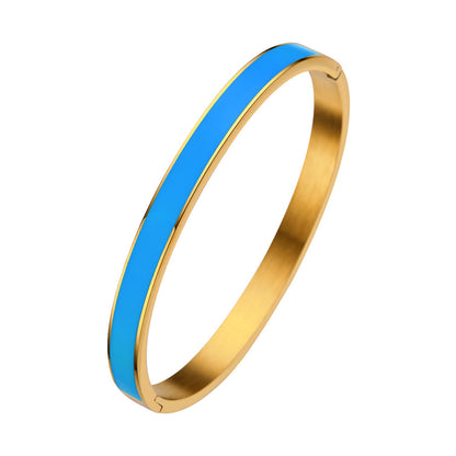 Stainless Steel Color Epoxy Women's Bracelet Gold Buckle 82a00854 3d18 4166 8eb5 7983dee0ee6e