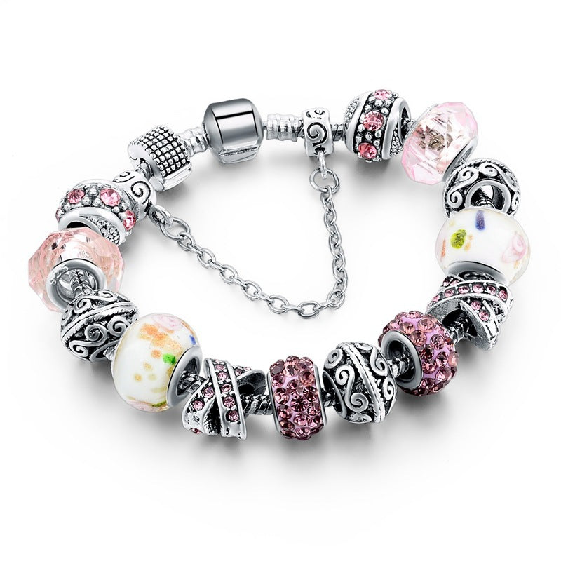 Colored Glazing Bead Bracelet Fashion Crystal 5 Colors 82a7b659 ce88 4080 807c f9dde04a8318