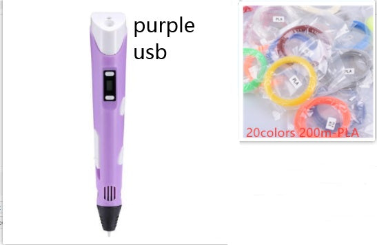 3D print pen 3D pen two generation graffiti 3D stereoscopic paintbrush children puzzle painting toys - 图片 14