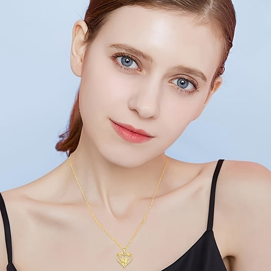 Fashion Sunflower Heart Pendant Necklace 82bc002d 8c08 423a a3c3 7987ca596633