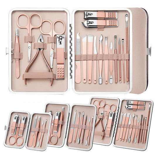 Professional Scissors Nail Clippers Set Ear Spoon Dead Skin Pliers Nail Cutting Pliers Pedicure Knife Nail Groove Trimmers 82