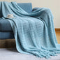 Sofa Blanket Bed Runner Solid Color Office Blanket Knitted Small Blanket Decoration B & B Bed Blanket 82c5b118 92cc 4061 86c8