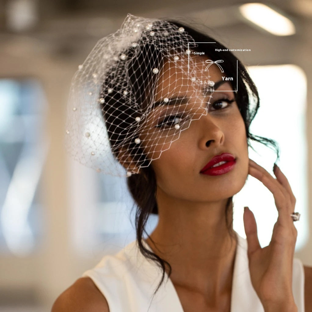 Europe, America, Japan And South Korea Pearl Veil Bride 82c6421a bb2b 47a4 a1d0 7ada3be193af trans