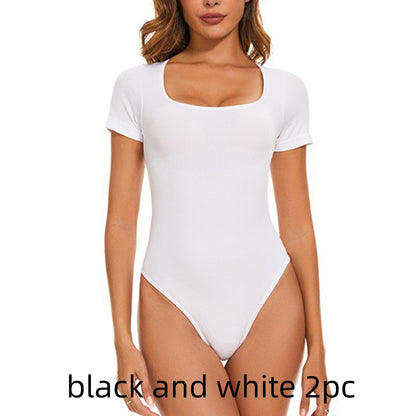 One-piece Corset Belly And Waist Shaping Shaping One-piece Seamless Short Sleeve 82cdb375 df64 47f5 bbfb 2425b6ee9714