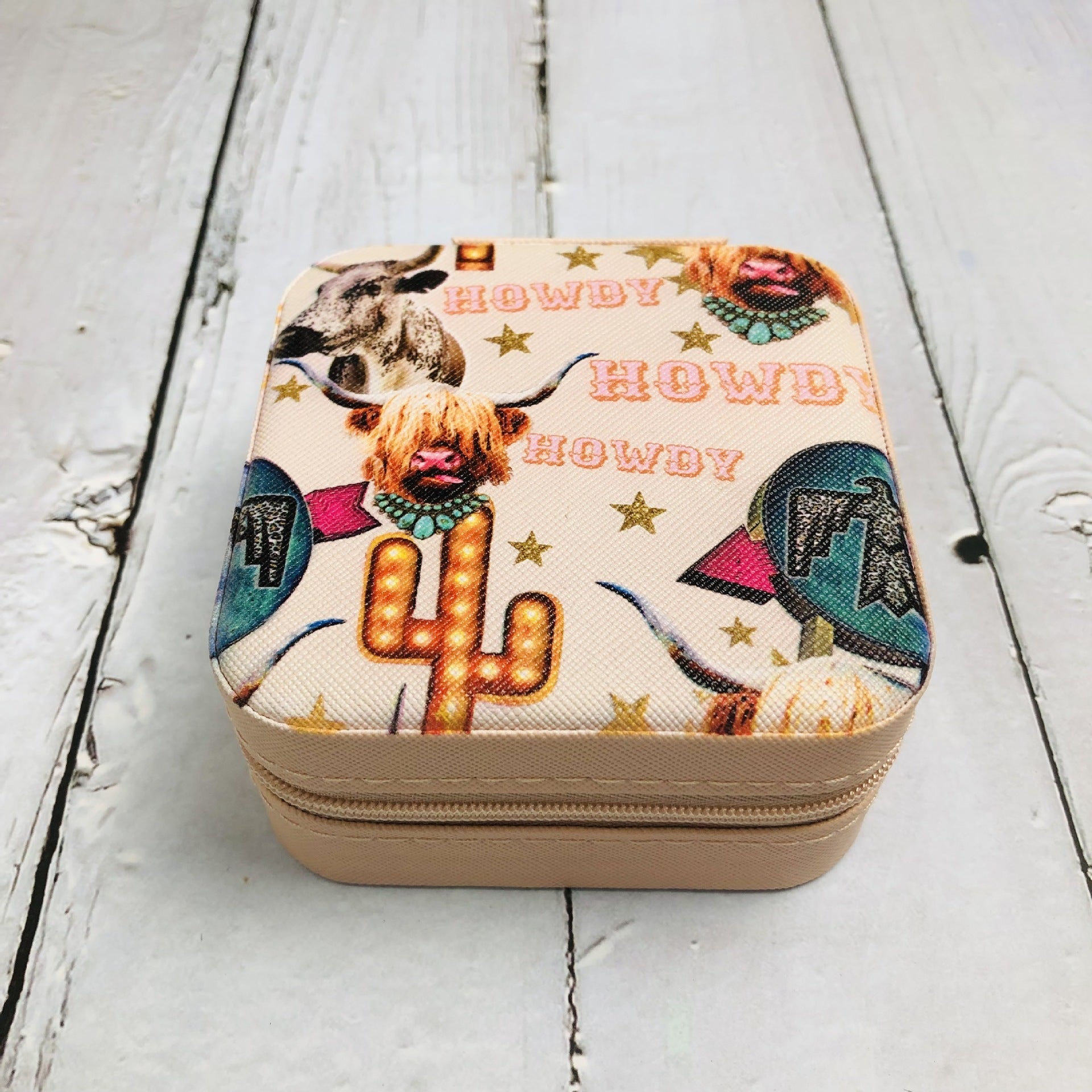 Zipper Printed Jewelry Box Easy To Carry 82ef52f0 655a 4072 9fca d40a6fda9e93