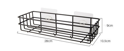 Bathroom Rack Black Wall-mounted Iron Bathroom Towel Rack 82f22e45 3f0a 4b22 8b65 88b7191c31bc