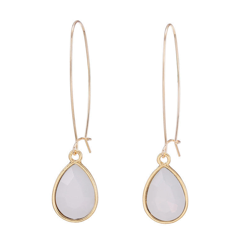 Spring And Summer Cool Water Drop Earrings 8300e0c3 307e 40b7 a653 c44b740b72b5
