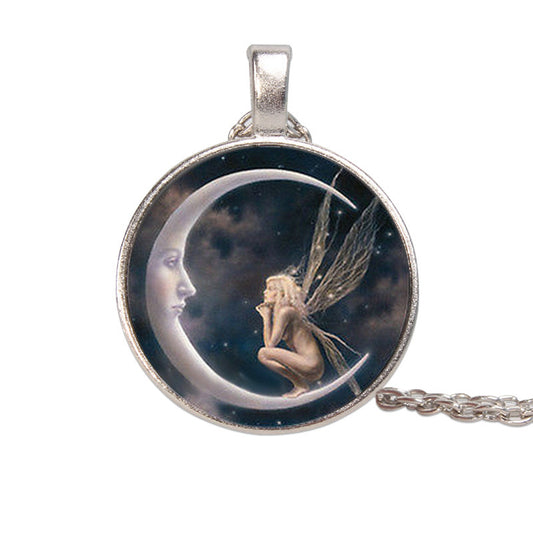 Moon Angel Time Gemstone Necklace 830935db 095d 465a 944f 54f6f3465ad3