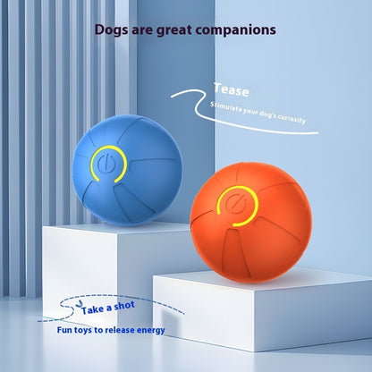 Pets Electric Jumping Ball Automatic Dog-teasing Luminous Pet Products Pets Dogs Training Products Ball Toys For Dogs Resista