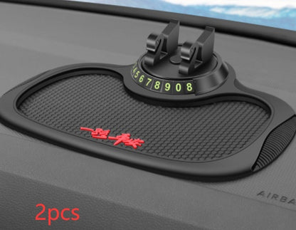 Non-Slip Car Phone Pad For 4-in-1 Car Parking Number Card Anti-Slip Mat Auto Phone Holder Sticky Anti Slide Dash Phone Mount 