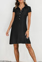 Split Pocket Large Swing Skirt Plus Size Casual Denim Dress