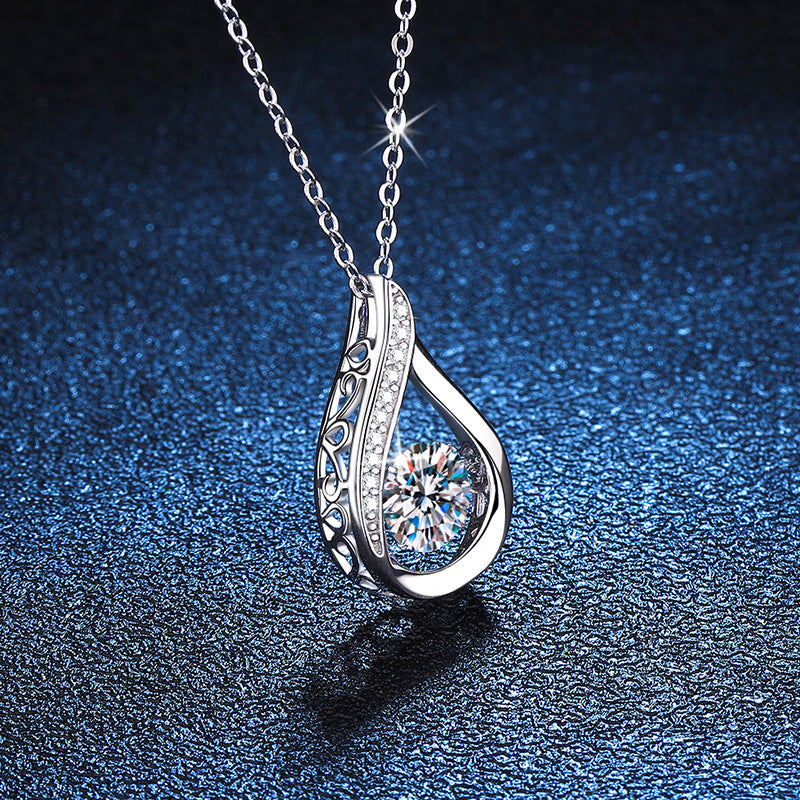 Women's Sterling Silver Pendant Mosonite Necklace 831f87c3 80b0 4773 bfe6 bc9090e919f6