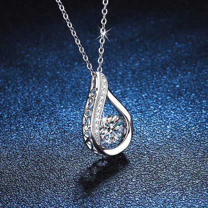 Women's Sterling Silver Pendant Mosonite Necklace 831f87c3 80b0 4773 bfe6 bc9090e919f6
