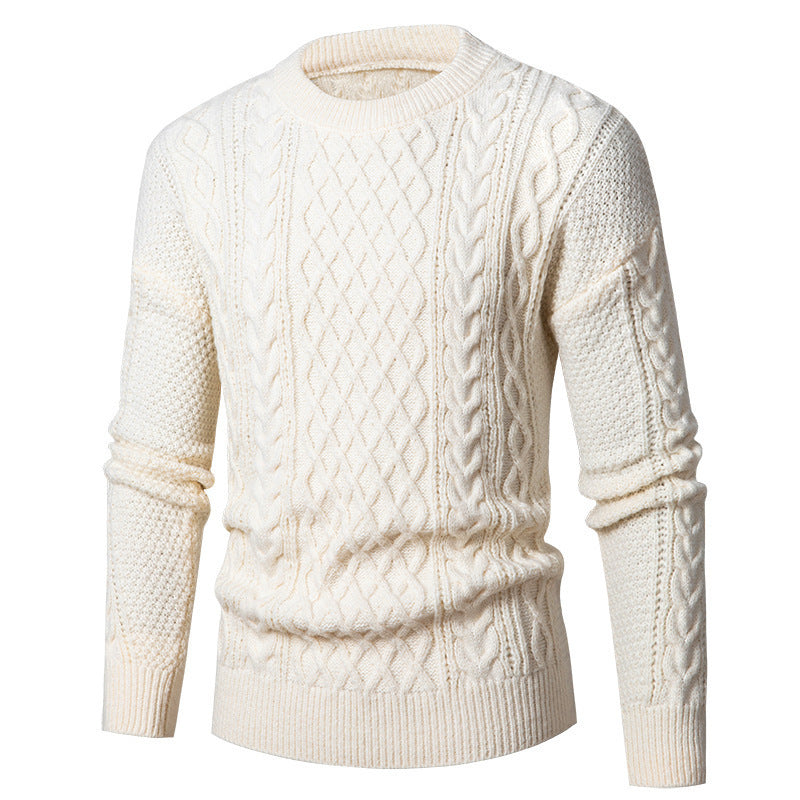 Men's Young And Middle-aged Thickened Solid Color Round Neck 832587d7 1029 437c 965d f984e3525348