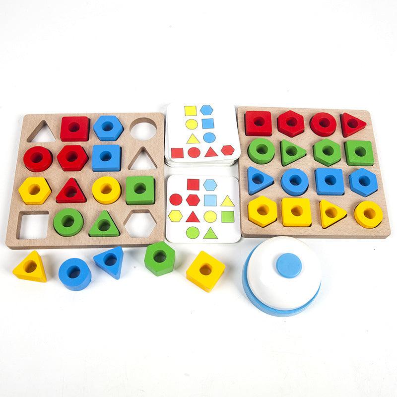 Geometric Pairing Blocks Leisure Board Game Toys 833969db 13a4 432a b783 c6b96d97ce39