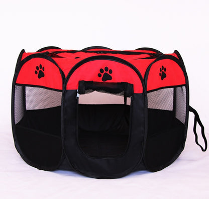 Fast folding octagonal pet fence, 600D Oxford cloth, waterproof and catching cat, dog cage, pet cage 834078324792