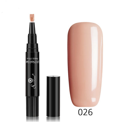3 In 1 Gel Nail Varnish Pen Glitter One Step Nail Art Gel Polish Hybrid - HD Wireless Product #20