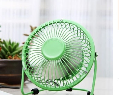 Four Inch Mini USB Iron Aluminum Leaf Office Computer Coolingquiet Fan 834589405665