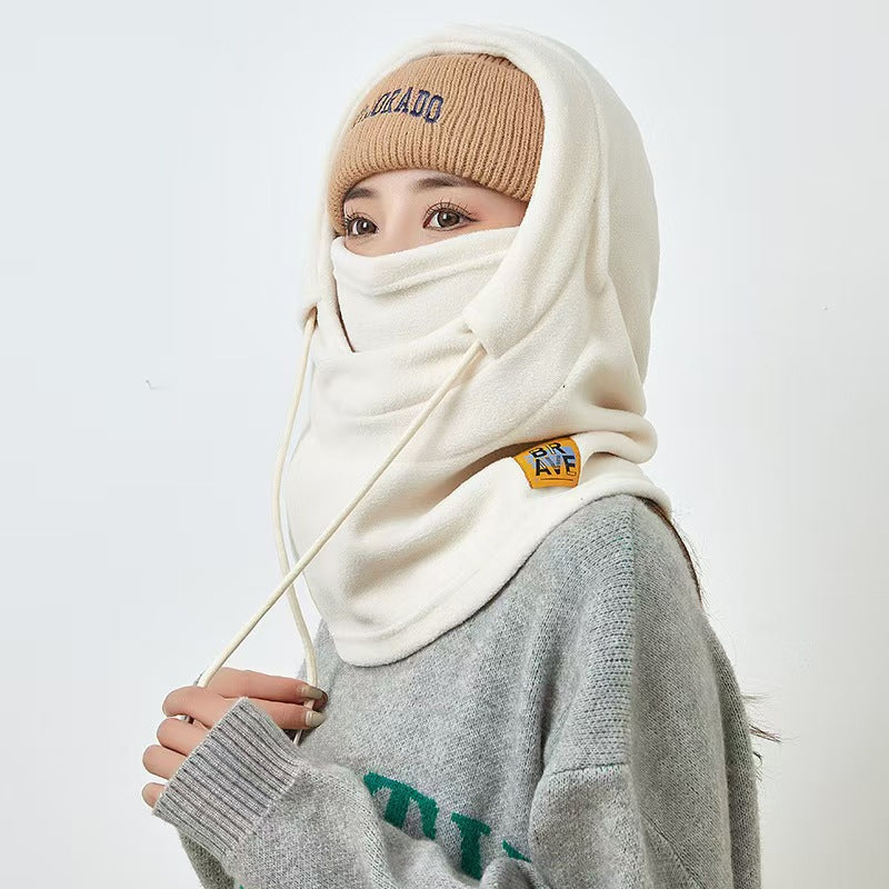 Winter Windproof Men's And Women's Outdoor Riding Thermal Head Cover Scarf Mask Integrated
