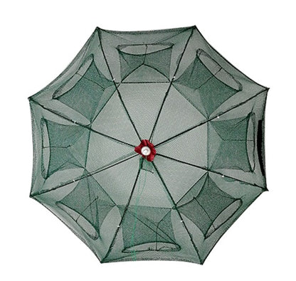 Strengthened 4-20 Holes Automatic Fishing Net Shrimp Cage Nylon Foldable Fish Trap Cast Net Cast Fold Crab Trap Fishing Netwo