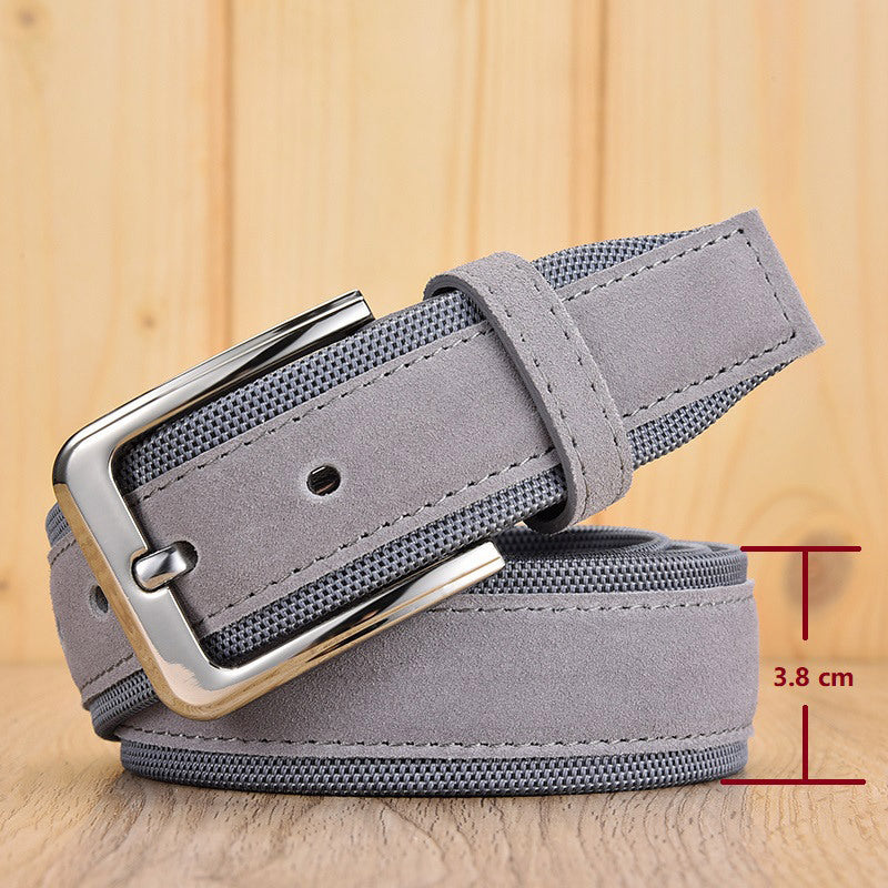 Korean Version Creative Style Suede Man's Belt 8376bf09 bfb4 4a3b 8adb 9974bbf0bc22