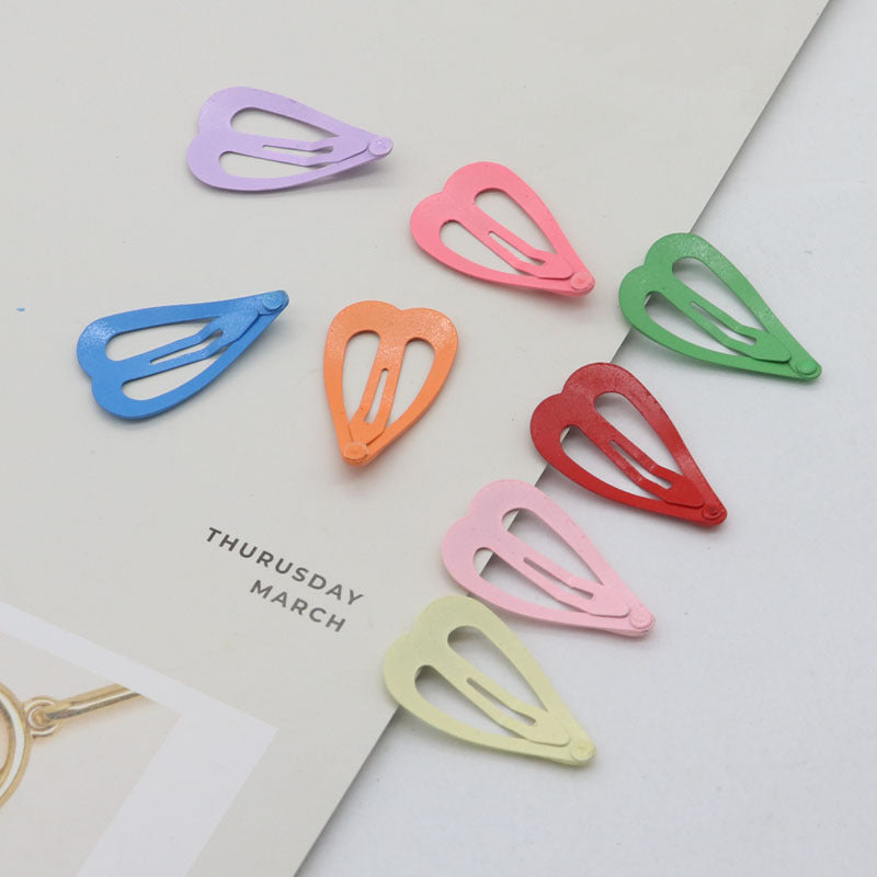 Oil Dripping Spray Paint Side Clip Bang Clip Love Children's Hair Accessories 83787298 98d1 4985 9759 aa9f20d29706
