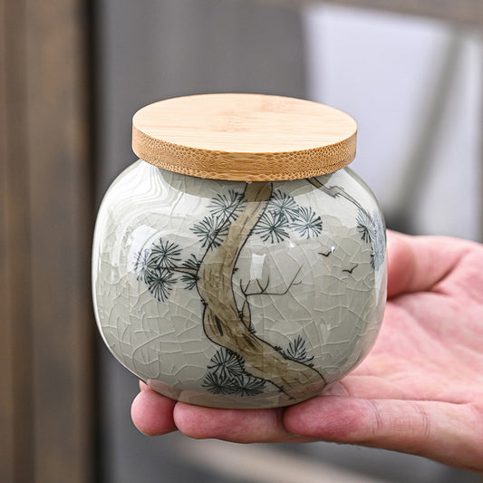 Hand Drawn Ge Kiln Tea Jar 8382edac 4acb 490a 8a31 e8698f3a995d