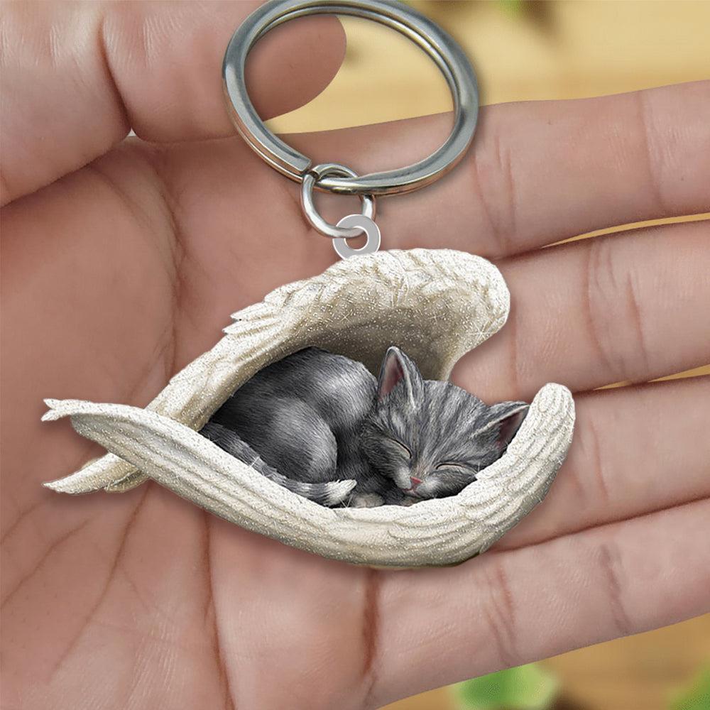 New Unique Dogs And Cats Sleeping Angel Pendant Car Key Ring 838d1c36 3433 423f a779 9ab3db805cff