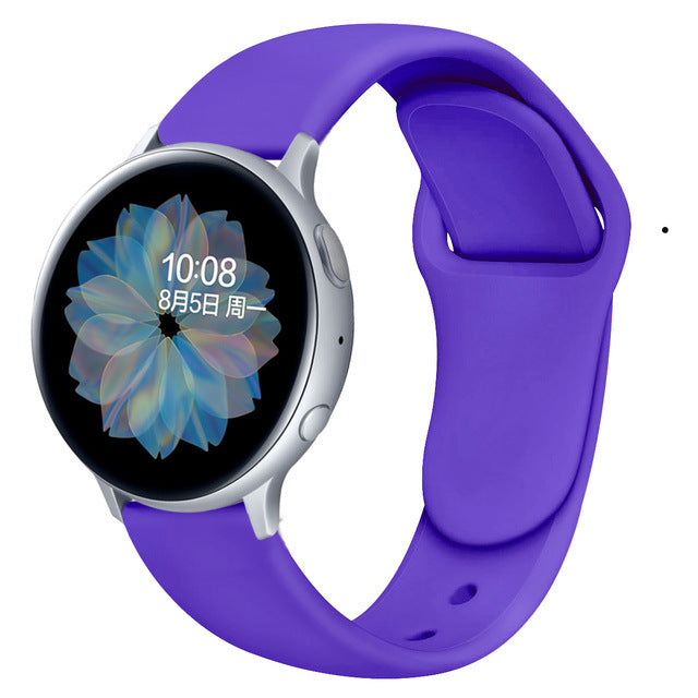 Suitable For Galaxy Active 2 Reverse Buckle Silicone Strap 20 22mm Sports Inner Buckle Strap - 图片 4