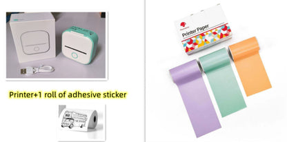 Portable Mini Thermal Label Printer Home Photo Printer Student Wrong Question Printer Bluetooth-compatible Mini Label Printer Price Tag - 图片 63