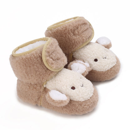 0-12 Months Old Male And Female Baby Thickened Non-slip Cartoon Cotton Shoes - HD Wireless Product #10