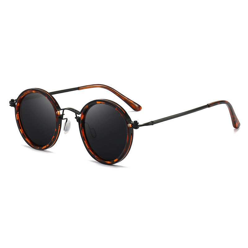 Sunscreen Retro Style Round Frame Metal Sunglasses 83ca7890 3055 46e3 9ca9 aac81a801fc6