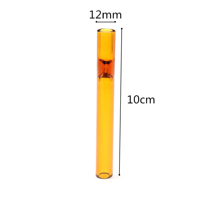 Telescopic Smoke Pipe Clear Straight Glass Suction Nozzle - 图片 6
