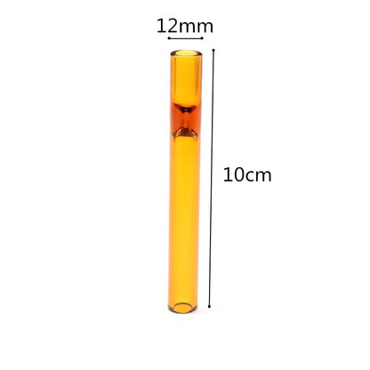 Telescopic Smoke Pipe Clear Straight Glass Suction Nozzle - 图片 6