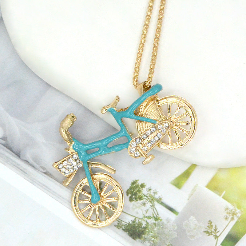 Oil Dripping Bicycle Crystal Sweater Chain Fashion 8413b353 dbfc 4b6c 9068 656978ac0a4c