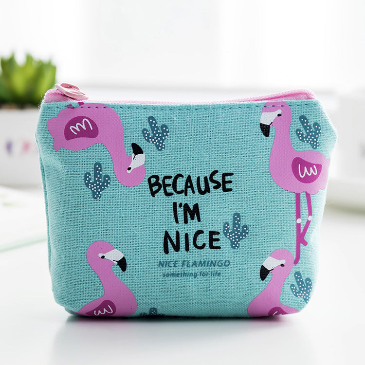 Simple Women's Canvas Small Coin Purse 841f3219 e368 4625 90f3 aa38d275178b