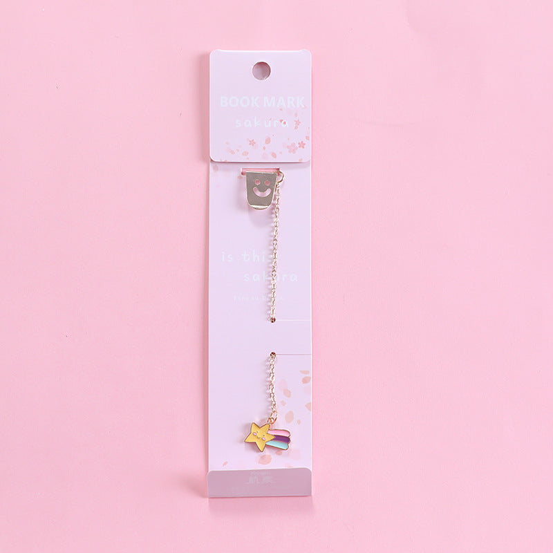 Creative Cartoon Metal Pendant Bookmark - 图片 6