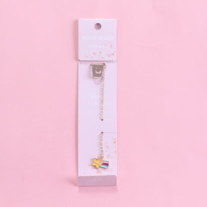 Creative Cartoon Metal Pendant Bookmark - 图片 6