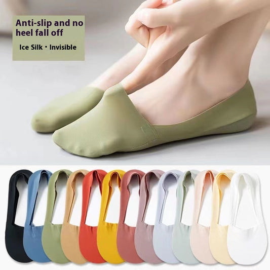 Ice Silk Socks Women's Boat Socks Summer Thin Cotton Bottom 8428c4f0 8c90 4c27 bffc a6184f6f9492 trans