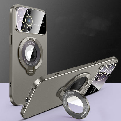Metal Invisible Bracket Frosted Large Window Magnetic Suction Phone Case 842f3c7f e45c 4090 90f8 490f7cc50bf5