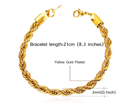 Personalized twist bracelet 843000055240