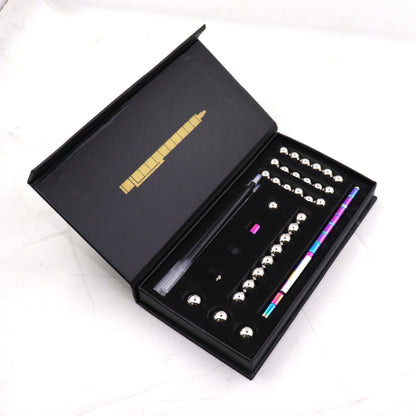 Stress Reducer Relief Toys Gift Box funny black golden kits Fidget magnetic polar pen with stylus ball pen - 图片 8