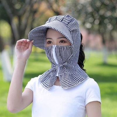 Sun protection hat female cover face summer 843127262150