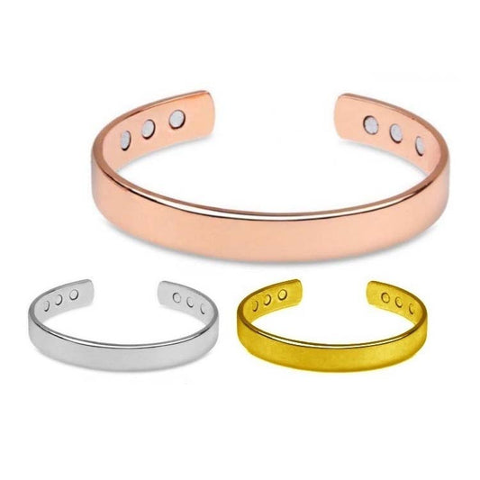 Glossy inlaid magnet health bracelet simple magnetic therapy 844100055110