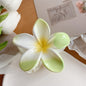 Muweordy Plumeria Hair Clips Flower Hair Clip Trendy Hair Claw Clip Popular Hair Catch Korean Hair Accessories For Women 8444
