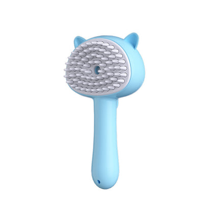 Hair Cleaning Brush With Mist Multifunctional Cat Grooming Brush Rechargeable Self Cleaning Slicker Brush For Pets Dogs & Cat